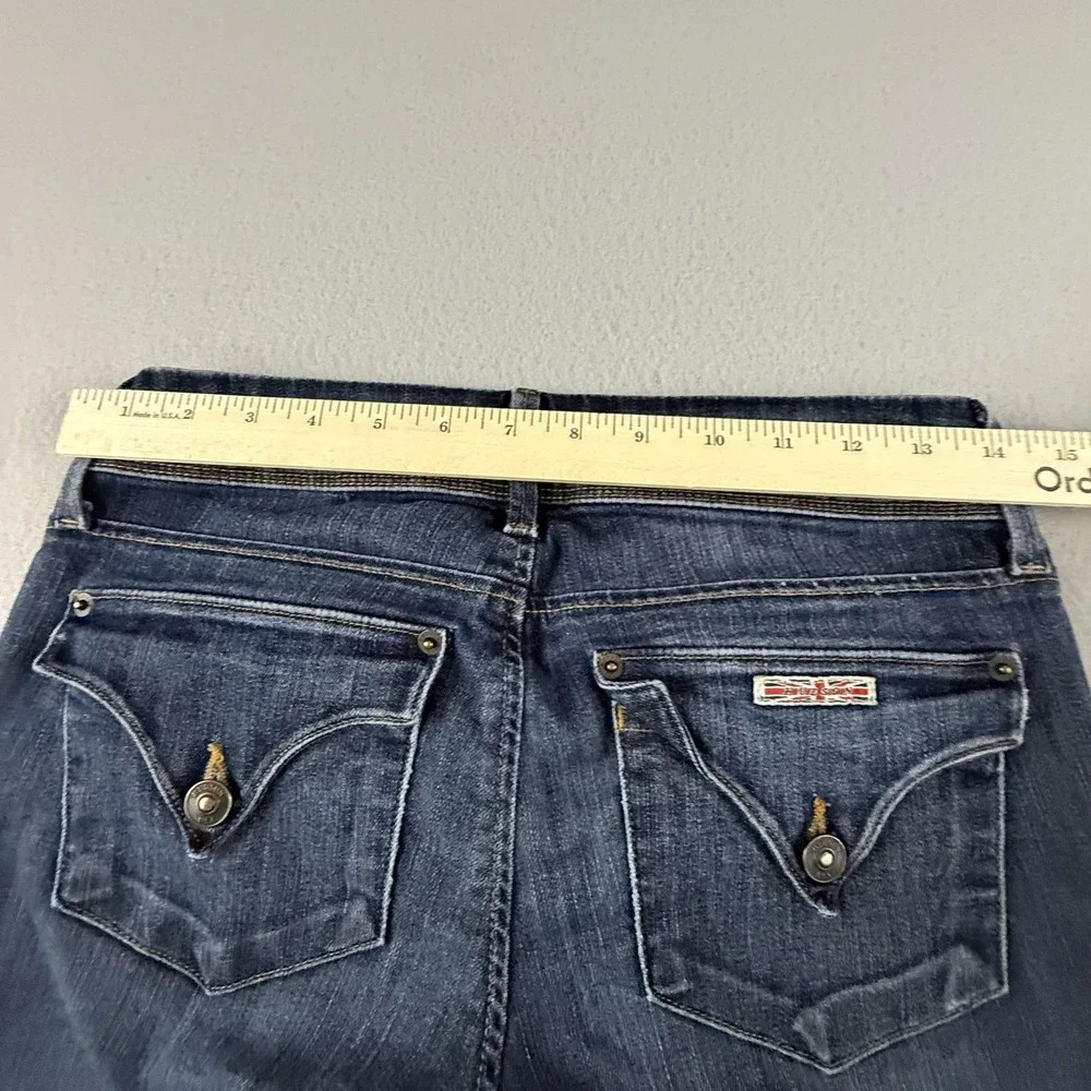 Hudson Skinny Jeans Women‎ 26 Blue Denim Stretch Mid Rise Flap Pocket Y2K